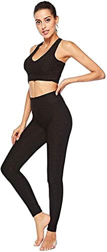 Yutdeng Mallas Push up Mujer Leggins Deportivos Yoga Leggings Mallas Pantalones Deportivos Alta Cintura Elásticos Fitness