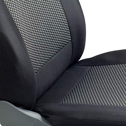 Zakschneider Fundas De Asiento para DOKKER - Fundas Delanteras - Color Premium Triángulos Negros