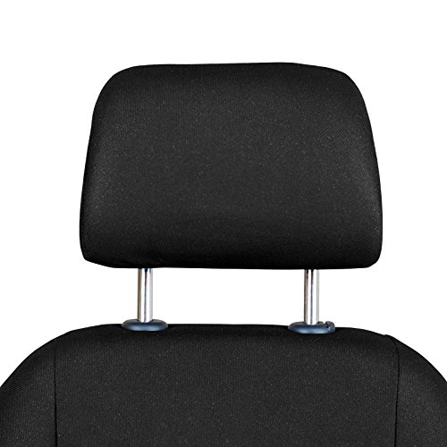 Zakschneider Fundas De Asiento para TERRANO - Fundas Delanteras - Color Premium Negro Triángulos Gris