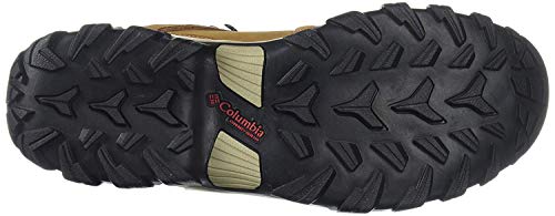 Zapatillas de senderismo impermeables Columbia Newton Ridge Plus II de cuero, para hombre, Alce/Montaña Rojo, 49 EU