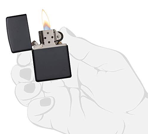 Zippo 1029218 Black Matte - Mechero, Color Negro Mate