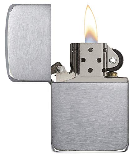 Zippo 1941 Replica Mechero, Metal, Brushed Chrome, 3,5x1x5,5 cm