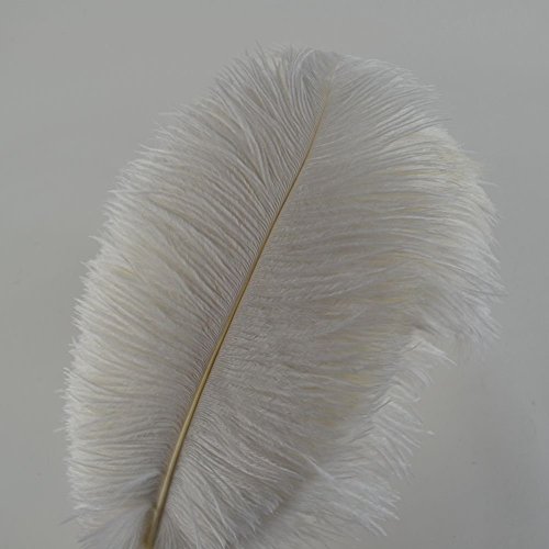 10 plumas de avestruz Crenze de 30 a 35 cm para decoración de bodas (10 colores)