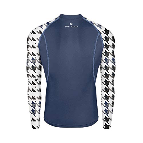 1Bests Hombres Apretados Ropa Deportiva Gimnasio Entrenamiento Correr Camo Exclusivos Trajes Deportivos De Interior Pantalones De Entrenamiento Conjuntos (, Empalme Azul Oscuro, Large