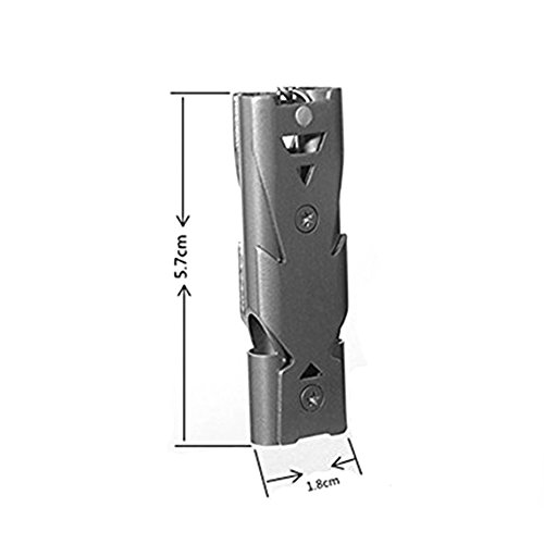 2 PCS Acero Inoxidable Silbido,AZXES, Herramienta de Emergencia o Supervivencia al Aire Libre,Acampada y Senderismo