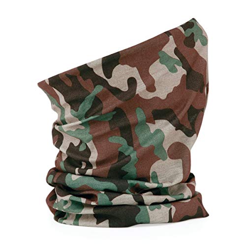 2 x Camuflaje Braga de Cuello Térmica - 100% Poliéster Microfibra - Tejido transpirable - Hombre/Mujer (Unisex) Neckwarmer (Jungle Camuflaje)