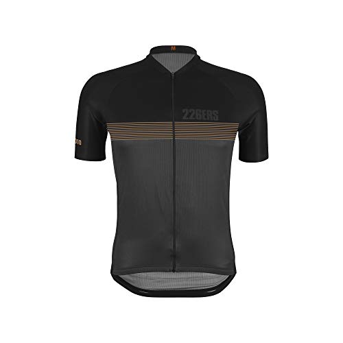 226ERS Maillot Ciclismo Manga Corta, Since 2010, Ropa Equipación para Hombre y Mujer, Negro - Talla L