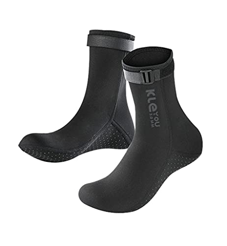 3mm Escarpines Neopreno, Calcetines de Neopreno de Hombres y Mujeres, Calcetines Antideslizantes Térmicos Calcetín para Buceo, Snorkel y Deportes acuáticos