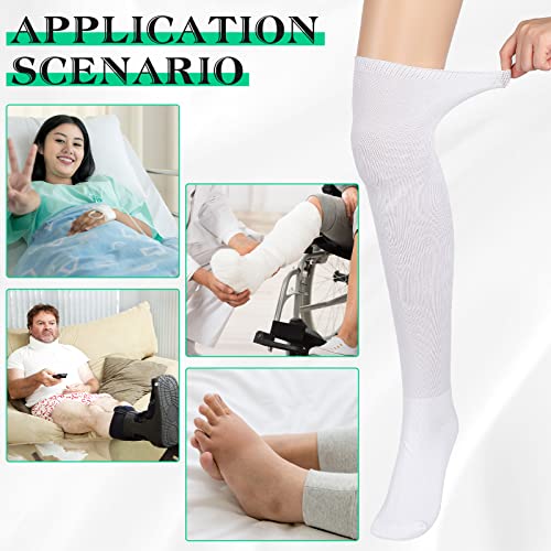 4 Forros de Recambio de Calcetines Compatible con Aircast Cast Sock Forros para Botas Largas para Caminar Calcetín para Botas Transpirable para Caminar Elástico Línea deBotas Cam Walker