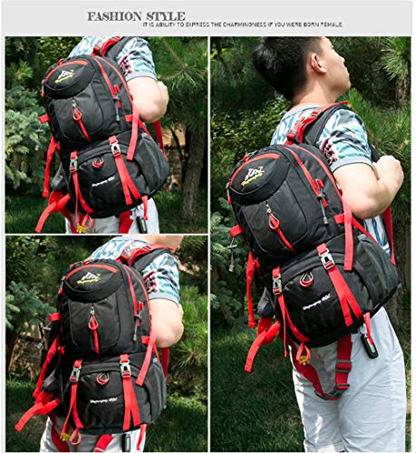 40L/50L/60L Mochilas de Senderismo Deportes al Aire Libre Multifunción Bolsa Impermeable Ciclismo Montaña Excursionismo Alpinismo Trekking Viajes Campamento para Unisex