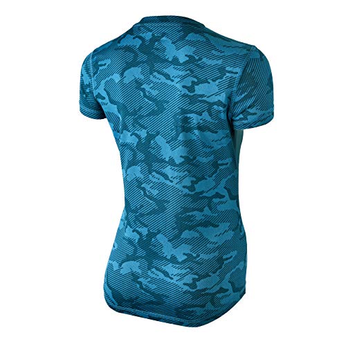 42K RUNNING - Camiseta técnica 42K MIMET Mujer Ocean Green Camouflage XL