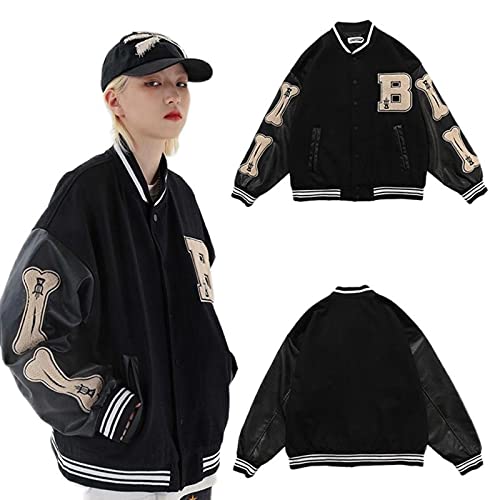 Abrigo Femenino Ropa de Invierno Mujeres Furry Bone Patchwork Color Block Y2K Chaquetas para Mujeres 2021 Harajuku Nueva Ropa