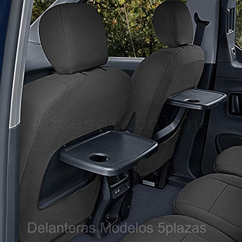 Accesorionline Fundas de Asiento para Berlingo III Desde 2019 -100% A Medida 2-5plazas (5plazas (Traseras 1+1+1))