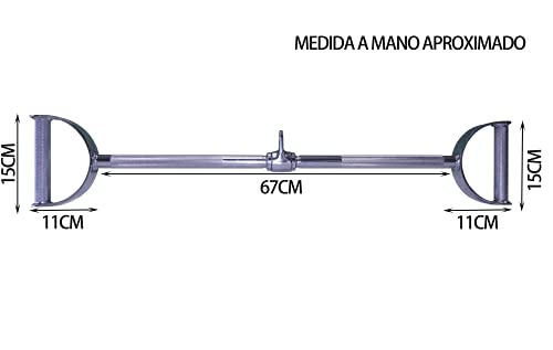 Accesorios de polea de Gimnasio, Accesorios de polea de Gimnasio en casa, Accesorios de Levantamiento de Pesas, Polea de Cable de Gimnasio, Entrenamiento de músculos (Recto Paralelo con Agarre)