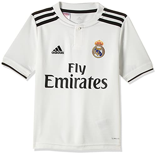 adidas 18/19 Real Madrid Home Camiseta, Niños, Multicolor (blabas/Negro), 164