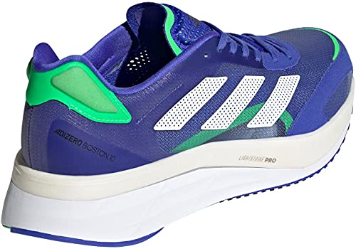 adidas Adizero Boston 10 M, Zapatillas para Correr Hombre, Sonic Ink FTWR White Screaming Green, 43 1/3 EU