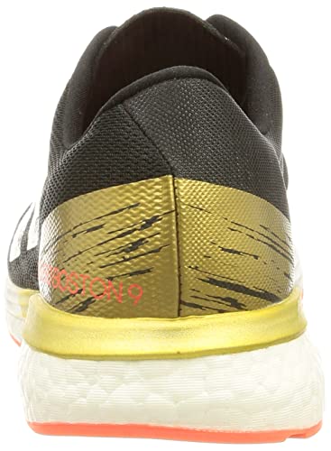 adidas Adizero Boston 9 W, Zapatillas de Running Mujer, Core Black FTWR White Gold Met, 41 1/3 EU