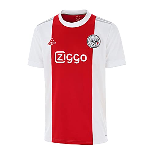 adidas AJAX Temporada 2021/22 Camiseta Primera Equipación T-Shirt, Blanco/Rojo, 910Y Boys