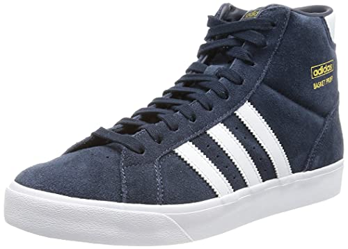 adidas Basket Profi, Zapatillas Hombre, Collegiate Navy/Cloud White/Gold Metallic, 45 1/3 EU