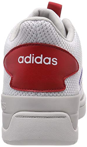 adidas Bball 80s, Zapatillas Altas Hombre, Blanco (Footwear White/Blue/Scarlet 0), 42 2/3 EU