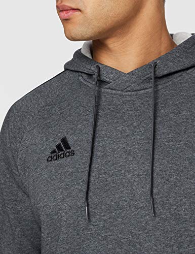 Adidas CORE18 Hoody Sudadera con Capucha, Hombre, Gris (Gris/Negro), XS