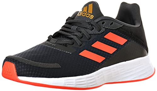 adidas Duramo SL, Road Running Shoe, Grey/Solar Red/Carbon, 35 EU