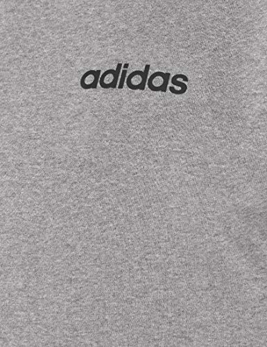 adidas E 3S FZ FL Sudadera, Hombre, Medium Grey Heather/Black, L