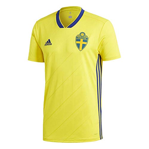 adidas Federación Sueca Camiseta de Equipación, Hombre, Amarillo (amaril/tinmis), S