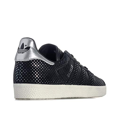 Adidas Gazelle W, Zapatillas de Deporte Mujer, Negro (Negbas/Negbas/Plamet), 36 2/3 EU