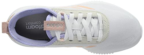 adidas Lite Racer Rebold, Zapatillas para Correr de Carretera Mujer, Cloud White/Vapour Pink/Violet Tone, 38 EU