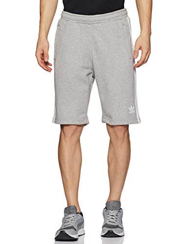 adidas Originals 3-Stripe Sht H Pantalones Cortos de Deporte, Hombre, Gris (Medium Grey Heather), XL