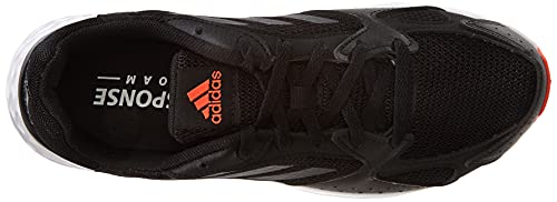 adidas Response Run, Road Running Shoe Hombre, Core Black/Carbon/Iron Metallic, 46 EU