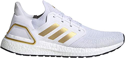 adidas Running Ultraboost 20 Calzado Blanco/Dorado Metálico/Cristal Blanco, blanco (Calzado Blanco/Oro Metálico/Cristal Blanco), 41 EU