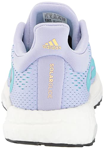 adidas Solar Glide 4, Zapatillas para Correr Mujer, Tono Violeta Plateado metálico Naranja Tintado, 38 EU