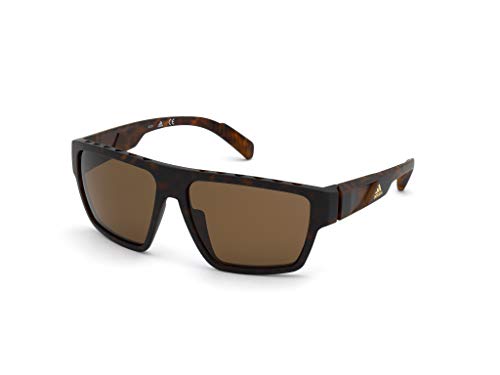 adidas SP0008 Gafas, Dark Havana/Brown Polarized, 61 para Hombre