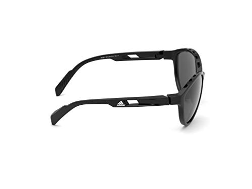 adidas SP0012 Gafas, Shiny Black/Smoke, 61 para Mujer