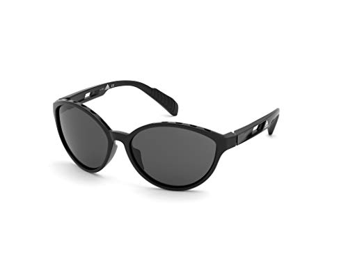 adidas SP0012 Gafas, Shiny Black/Smoke, 61 para Mujer