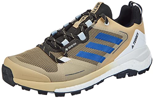 adidas Terrex Skychaser 2 GTX, Zapatillas para Carreras de montaña Hombre, Beige Tone Bold Blue Core Black, 41 1/3 EU