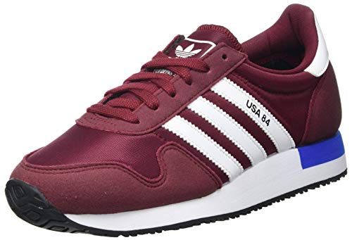 Adidas USA 84, Sneaker Hombre, Collegiate Burgundy/White/Blue, 42 2/3 EU