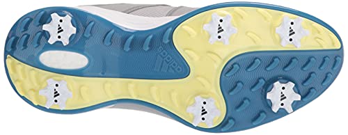 adidas Women's ZG21 Motion Primegreen BOA Mid Cut Golf Shoes, Grey Two/Pulse Yellow/Focus Blue, 11