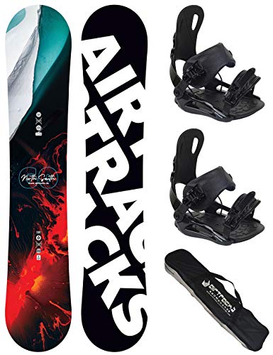 Airtracks Tabla de snowboard North South Four 157, fijación suave Master L - SB Bag