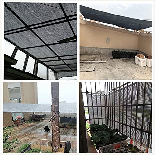 ALGFree Toldo Vela de Sombra, Lona para Toldo Rectángulo 90% Resistente A Los Rayos UV con Ojales para Exteriores Pérgola Patio Techo Invernadero, Tamaño Personalizado (Color : Negro, Size : 4x6m)