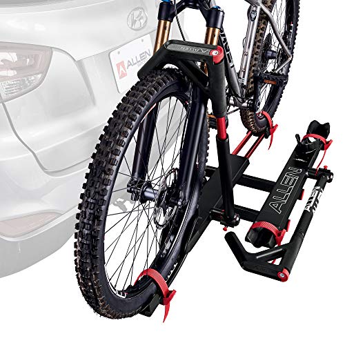 Allen Sports Soporte Premier para 2 Bicicletas con Parrilla de Bloqueo, Modelo AR200, Negro