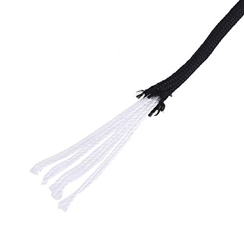 Alomejor 9 Strand Paracord 100m 550lb Cable de paraca¨ªdas Reflectante para Tienda al Aire Libre Supervivencia Camping Escalada(Negro)