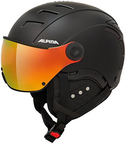 ALPINA Jump 2.0 QVM Casco de esquí, Unisex-Adult, Black Matt, 61-64 cm