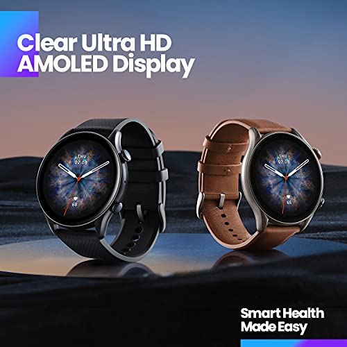 Amazfit GTR 3 Pro Smartwatch Deportivo Pantalla AMOLED de 1.45 "Frecuencia Cardíaca Sueño Estrés Monitorización de SpO2 150+ Modos Deportivos GPS Llamadas Bluetooth Control de Música Alexa Marrón