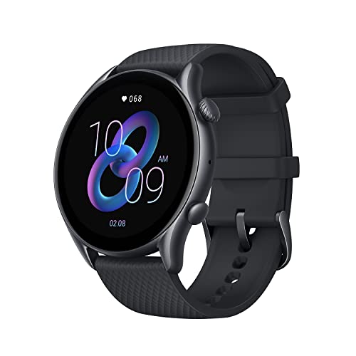 Amazfit GTR 3 Pro Smartwatch Deportivo Pantalla AMOLED de 1.45 "Frecuencia Cardíaca Sueño Estrés Monitorización de SpO2 150+ Modos Deportivos GPS Llamadas Bluetooth Control de Música Alexa Negro