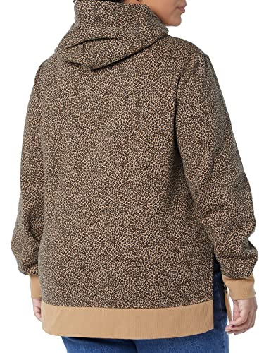 Amazon Essentials French Terry Hooded Tunic Sweatshirt Sudadera, Camel, Guepardo, XS