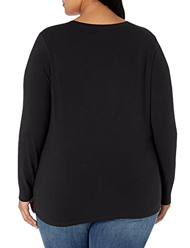 Amazon Essentials Long-Sleeve T-Shirt novelty-t-shirts, Negro, Large