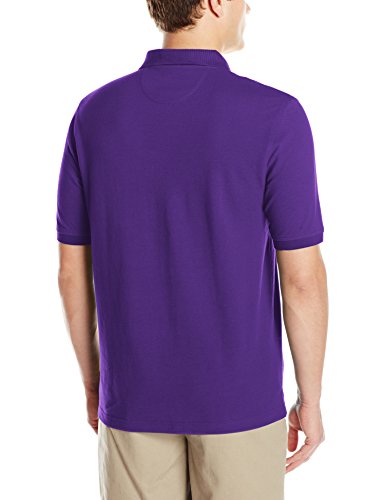 Amazon Essentials Regular-Fit Cotton Pique Polo Shirt, Morado, XL